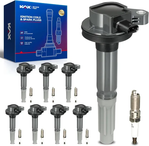 Vista 46 de KAX Juego de 4 bobinas de encendido y bujía de iridio doble para Toyota Corolla 1999-2004 2007-2008, Corolla 2005-2006 1.8L, Matrix 2003-2006 1.8L