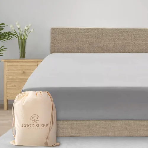Vista 22 de Good Sleep Bedding Sábana bajera ajustable individual XL, sábanas extralargas de 1000 hilos, suave y transpirable con bolsillo profundo de 16