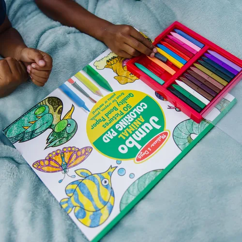 Vista 7 de Melissa & Doug Jumbo Coloring Pad, animales