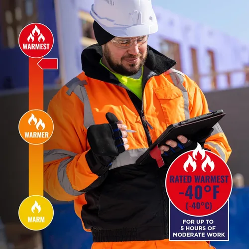 Vista 3 de Chaqueta de seguridad bomber de alta visibilidad Ergodyne Hi Vis