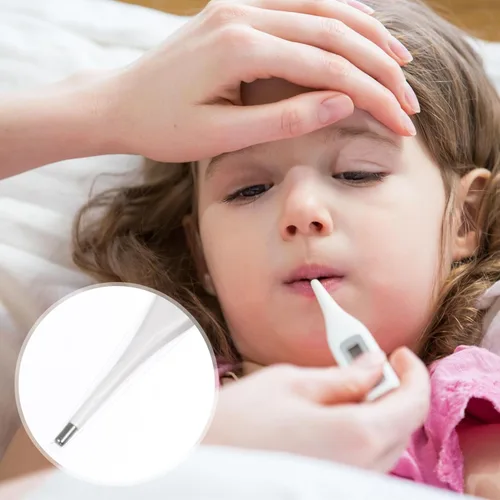 Vista 9 de HEALLILY 100 unids seguro digital desechable universal cubierta electrónica para lectura precisa sanitaria oral de la axila recta de las axilas