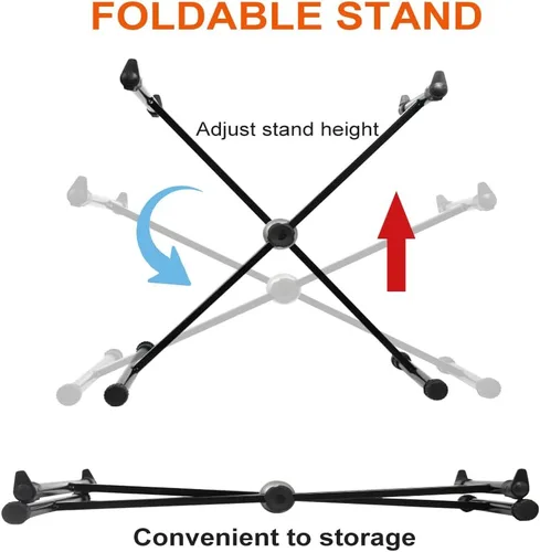 Vista 5 de TNZMART Juego de xilófono de 32 teclas con soporte ajustable de madera Glockenspiel Percusión Instrumento educativo