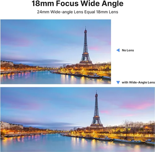 Vista 2 de Lente gran angular para Sony ZV1 ULANZI WL-1 ZV1 0.709 in gran angular/10X Macro 2 en 1 lente adicional para cámara Sony ZV1/RX100 VII