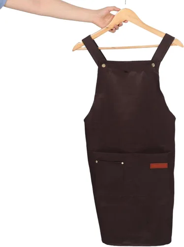 Vista 4 de CLISPEED Waterproof Utility Apron for Men and Women Adjustable Bib Chef Apron with Pockets for Cooking Commercial Kitchen Food Service and Cleaning