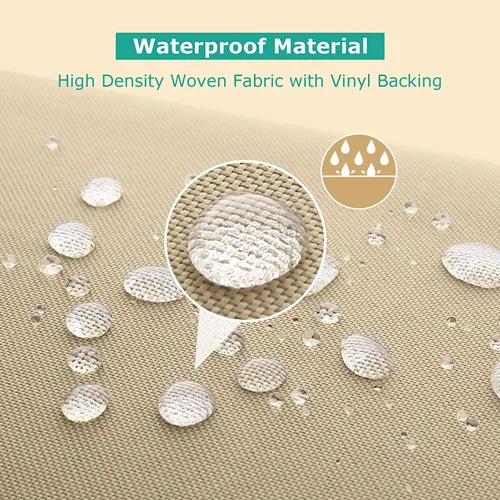 Vista 3 de SunPatio Paquete de 2 fundas para sillas de exterior, resistentes e impermeables, para asientos profundos, protección para todo tipo de clima