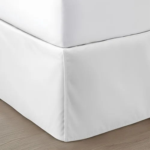 Vista 22 de SGI Bedding Falda de cama tamaño individual de 12 pulgadas con caída, estilo plataforma con ajuste seguro, aspecto clásico a medida, elegante