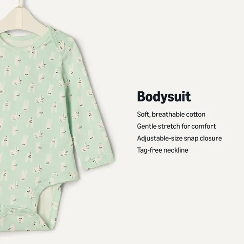 Vista 2 de Tienda Essentials x Sofia Grainge - Body unisex de manga larga con cuello redondo, 3