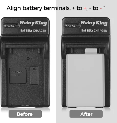 Vista 6 de LP-E5 - Cargador de batería para Canon EOS 500D, 450D, Kiss X3, Rebel T1i, XS