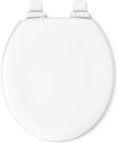 Vista 8 de KOHLER Stonewood Quiet-Close, Asiento de inodoro redondo de cierre suave, madera duradera, fácil instalación, ajuste universal, elementos esenciales