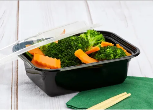 Vista 8 de Karat Contenedores de preparación de comidas [12 oz - 150 unidades] Contenedores reutilizables y desechables para llevar con tapas - Cajas Bento