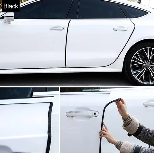 Vista 7 de Protector de borde para puerta de automóvil, sello de goma universal en forma de U, protectores de borde de barco de aluminio, no requiere