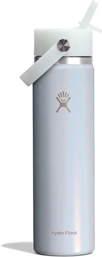 Vista 116 de Hydro Flask Botella de agua – Acero inoxidable aislado – Tapa flexible con popote de boca ancha, antiderrames, a prueba de fugas y recargable