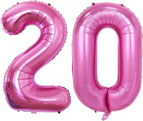 Vista 268 de GOER Globos con el número 80 para decoraciones de fiesta de cumpleaños número 80, globos de helio de aluminio jumbo de 42 pulgadas para 80 Oro rosa