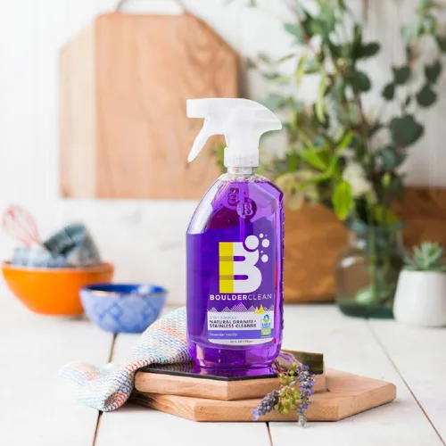 Vista 7 de Boulder Clean Limpiador de granito de vainilla y lavanda de acero inoxidable, 28 FZ