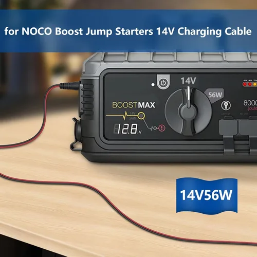 Vista 3 de Cable cargador de coche NOCO GB70 GB150, compatible con NOCO GB250+ GB251+ GB500 GB500+ Boost UltraSafe Lithium Jump Starters Battery XGC4