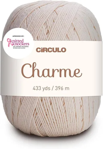 Vista 27 de CIRCULO Charme - Paquete de hilo para tejer y ganchillo, 3 bolas de 100% algodón virgen brasileño mercerizado, peso deportivo suave, color 2012