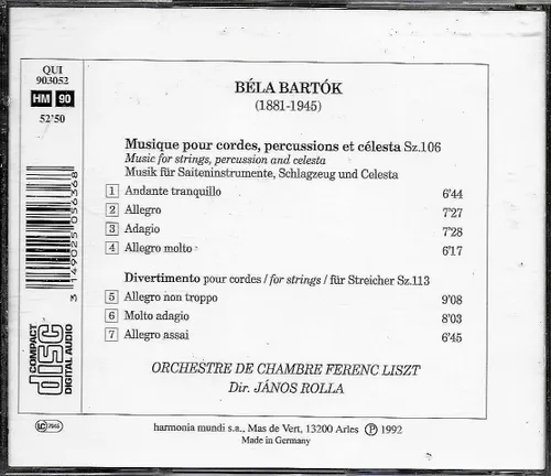 Vista 2 de Music for Strings, Percussion & Celestat