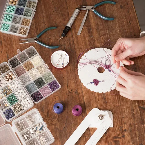 Vista 5 de uxcell 60 extremos de cordón de acero inoxidable, columna de identificación de 0.047 in, tapas de extremo de cordón de cuero para hacer pulseras