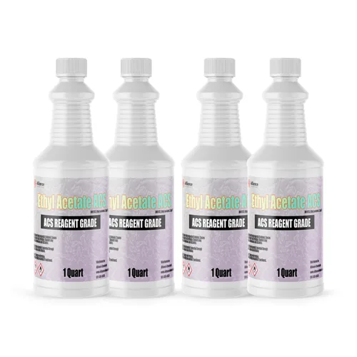 Vista 12 de Acetato de etilo grado ACS - Disolvente de alta pureza para uso profesional de laboratorio y analítico - Botella de 1 cuarto de galón
