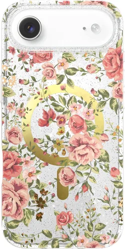 Vista 85 de LONLI Hue - para iPhone 15 Pro [Compatible con Magsafe] - Funda de teléfono floral dorada - [Amortiguador de 360° absorbente de impactos] - Funda