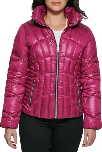 GUESS Chaqueta acolchada de peso medio para mujer