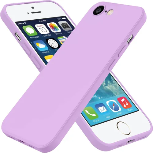 Vista 12 de Funda para iPhone SE de 3ª generación 2022, iPhone SE 2020, iPhone 7/8, funda de goma de gel de silicona líquida, funda protectora antideslizante