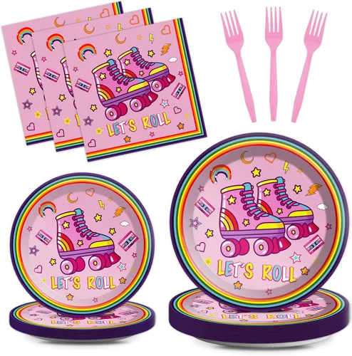 Vista 35 de Qyeahkj Juego de 100 platos de papel y servilletas de abeja, suministros para fiesta de primer cumpleaños, suministros para el primer cumpleaños