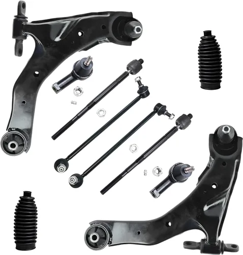 Vista 31 de Detroit Axle - Kit de brazos de control de extremo delantero de 10 piezas para Jeep Cherokee 1991-1999, Comanche 1991-1992, 4 brazos de control
