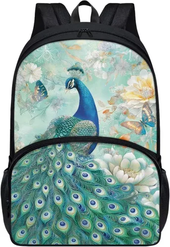 Vista 26 de American Flag Fire Galaxy Pattern Kids Backpack for Boys Girls Elementary Students Bookbag Middle School Bag Lightweight Children Travel Bag