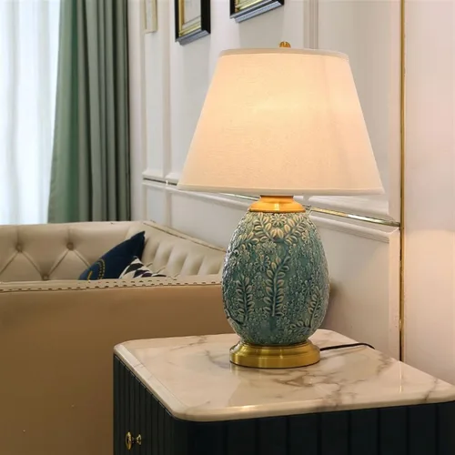 Vista 7 de Lamp for Desk Retro Ceramic Table Lamp Crack Bedside Lamp Indoor Living Room Bedroom Desktop Decoration Reading Table Lamp Desk Lamps for Home Office