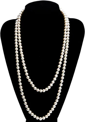 Vista 5 de Cizoe (ab2) - Juego de accesorios de estilo Gatsby de la década de 1920, para mujer, diadema de estilo flapper, tocado, collar, guantes