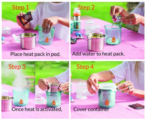 Vista 2 de Innobaby Aquaheat Warm Packs – Juego de 6 – Alcanza temperaturas de hasta 185ºF/85ºC