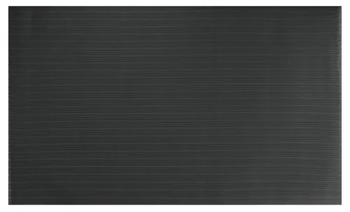 Vista 2 de Portico Systems 18020304 Comfort Step - Alfombrilla antifatiga de 3/8" con relieve acanalado, negro sólido, 2" x 3