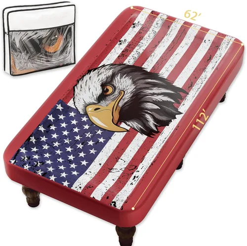 Vista 12 de Funda de cuero para mesa de billar de 8 pies, 8 pies, para exteriores e interiores, para proteger la mesa de billar, color rojo