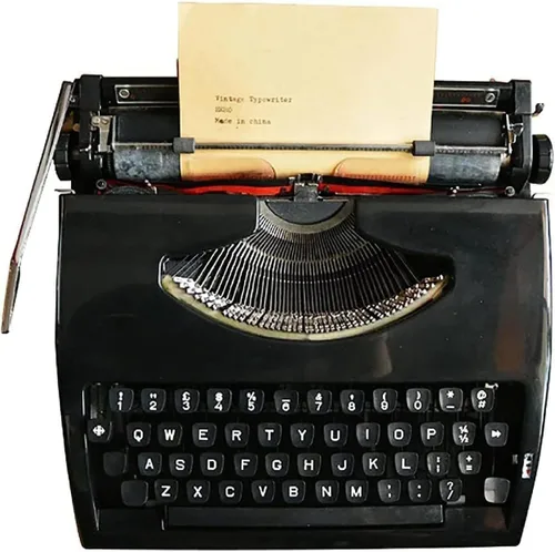 Máquina de escribir nostalgia clásica vintage: máquina de escribir manual portátil para escritura atemporal, regalo literario retro perfecto para
