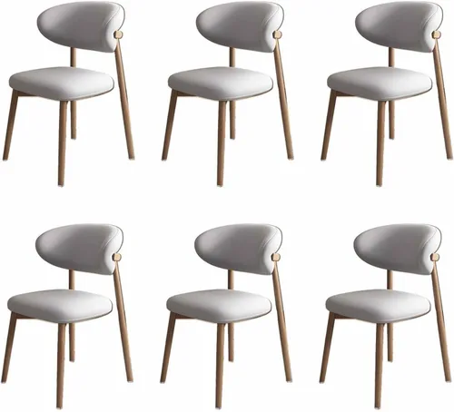 Vista 41 de Solid Wood Dining Chairs Kitchen Chairs Set of 2 Mid Century Modern Dining Chairss with Wooden Frame and Upholstered, Armless, Cafe Casual Chairss