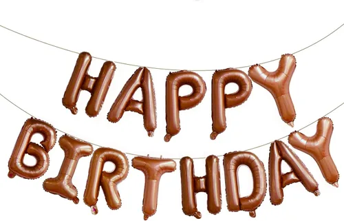 Vista 43 de KALOR Banner de Globos de Feliz Cumpleaños Rosa Bebé, Globos de Letras de Papel de Aluminio Mylar de 16 Pulgadas para Decoraciones de Fiesta