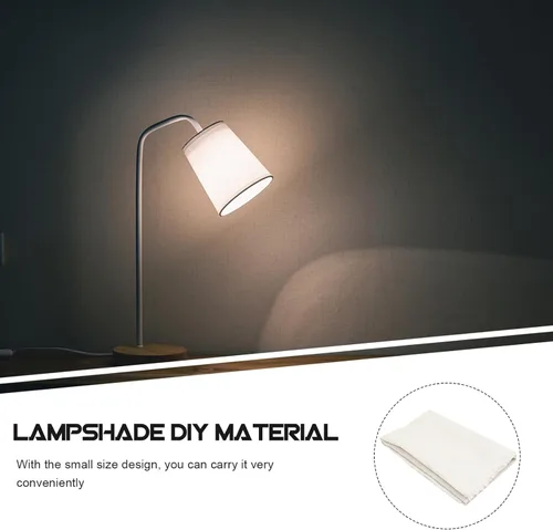Vista 5 de ibasenice Kit de fabricación de pantallas de lámpara de bricolaje, material de pantalla para lámparas de mesa y de pie, sombra de tela, suministro
