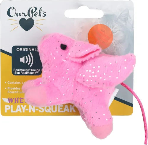 Vista 7 de Juguete para gato OurPets Play-N-Squeak, Ardilla, S, Ardilla