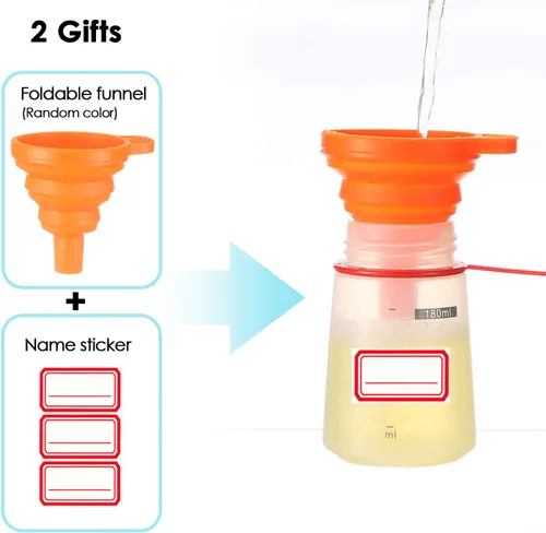 Vista 4 de Botella exprimidora de condimentos para salsas de boca ancha, botellas de plástico para condimentos, pintura, salsa de tomate, mostaza, aceite