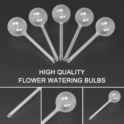 Vista 4 de AOPANDA Globos de riego para plantas, inserto de maceta de riego automático, bombillas de riego automático de plástico, gran capacidad, para plantas