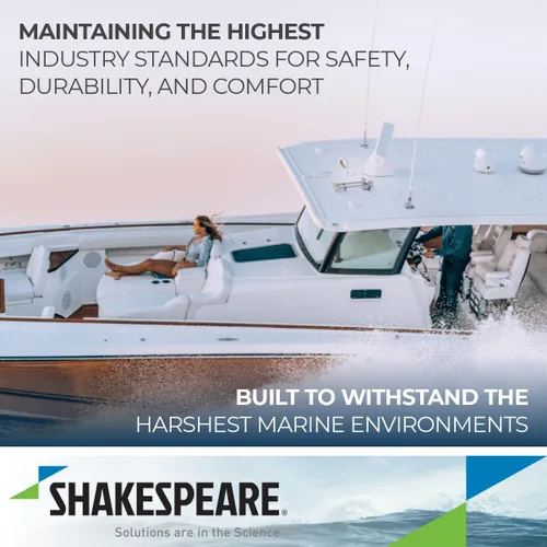 Vista 6 de Shakespeare 4365 Marine Straight Mount, Beige, 4 pulgadas