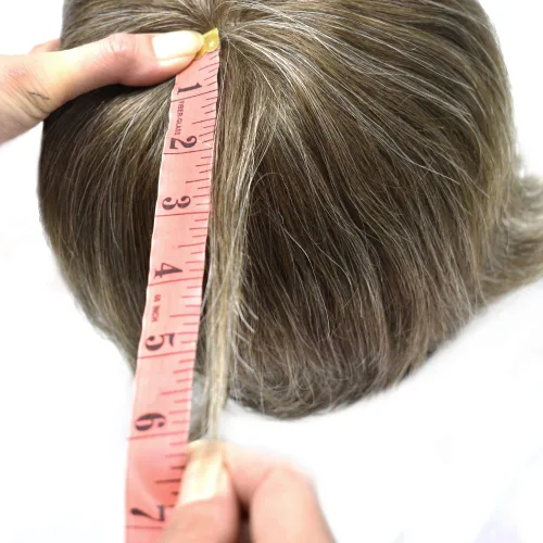 Vista 154 de Toupee - Sistemas de reemplazo de cabello para hombre, encaje frontal suizo, nudo blanqueado, pieza de cabello humano natural