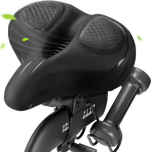 Vista 9 de Asiento de bicicleta de gran tamaño para bicicleta Peloton y bicicleta +, repuesto de sillín de bicicleta ancho compatible con bicicletas