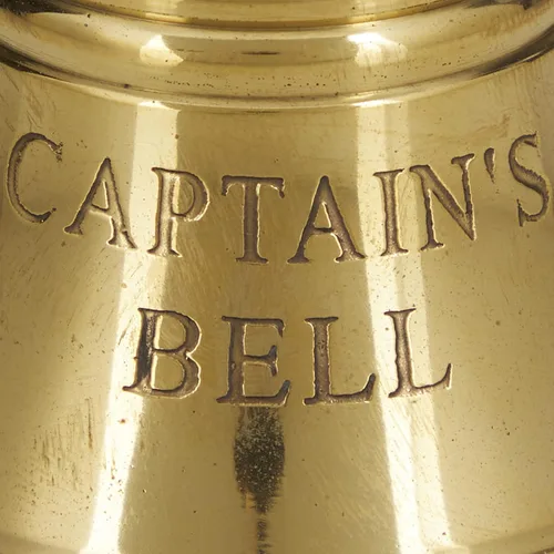 Vista 7 de Deco 79 Campana decorativa de latón costero, 2 x 2 x 5 pulgadas, latón