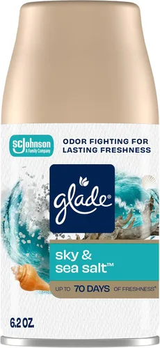 Vista 22 de Glade Repuesto automático en aerosol, ambientador para el hogar y el baño, lavanda y aloe tranquilos, 6.2 onzas