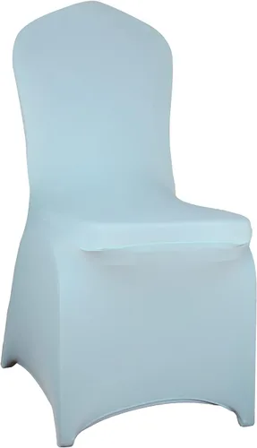 Vista 11 de WELMATCH - Fundas elásticas para sillas de elastano negro, 12 fundas elásticas para sillas de boda, fiesta, comedor, buceo (negro, 12)