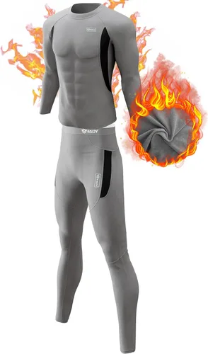 Vista 8 de CL convallaria Thermal Underwear Long Johns Set Mens Winter Hunting Gear Sport Base Layer Bottom Top XS-4XL