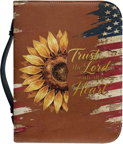 Vista 44 de Cubierta de la Biblia de diseño personalizado Funda de libro con cremallera de cuero PU Funda de transporte de Biblia multifunción Regalo