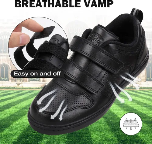 Vista 3 de UOVO Zapatos de vestir para uniforme escolar para niños (niños pequeñosniños grandes)